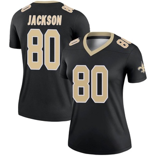Legend Jermaine Jackson Women's New Orleans Saints Jersey - Black