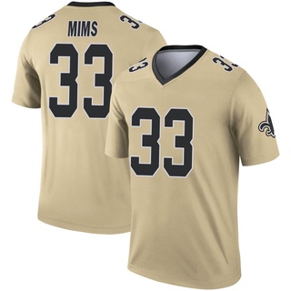 Legend Jordan Mims Men's New Orleans Saints Inverted Jersey - Gold