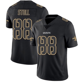Limited Jack Stoll Men's New Orleans Saints Jersey - Black Impact