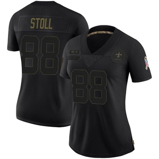 Limited Jack Stoll Women's New Orleans Saints 2020 Salute To Service Jersey - Black