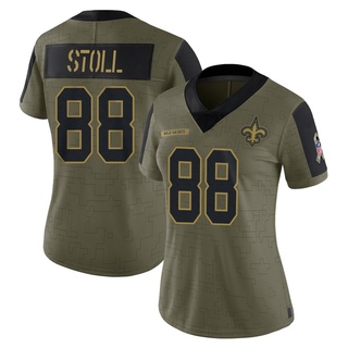 Limited Jack Stoll Women's New Orleans Saints 2021 Salute To Service Jersey - Olive