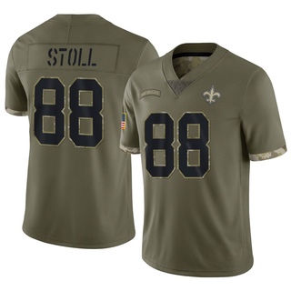Limited Jack Stoll Youth New Orleans Saints 2022 Salute To Service Jersey - Olive