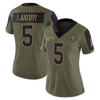 Limited Jarvis Landry Women's New Orleans Saints 2021 Salute To Service Jersey - Olive