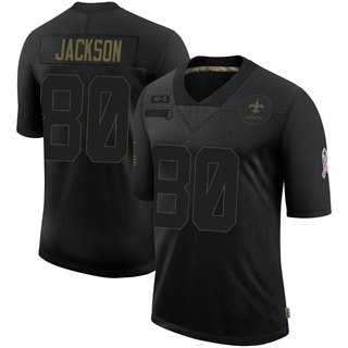 Limited Jermaine Jackson Men's New Orleans Saints 2020 Salute To Service Jersey - Black