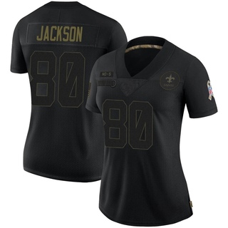 Limited Jermaine Jackson Women's New Orleans Saints 2020 Salute To Service Jersey - Black