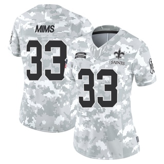 Limited Jordan Mims Women's New Orleans Saints 2024 Salute to Service Jersey - Arctic Camo