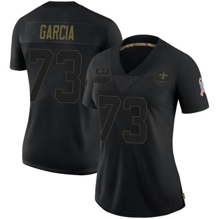 Limited Max Garcia Women's New Orleans Saints 2020 Salute To Service Jersey - Black