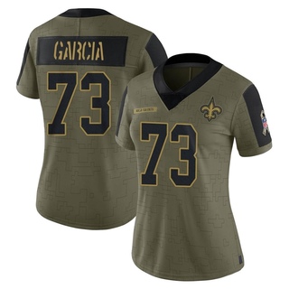 Limited Max Garcia Women's New Orleans Saints 2021 Salute To Service Jersey - Olive