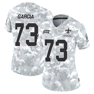 Limited Max Garcia Women's New Orleans Saints 2024 Salute to Service Jersey - Arctic Camo