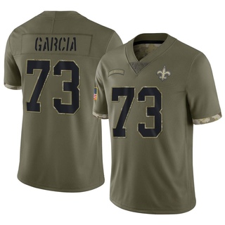 Limited Max Garcia Youth New Orleans Saints 2022 Salute To Service Jersey - Olive