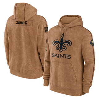 Men's New Orleans Saints 2023 Salute to Service Club Pullover Hoodie - Brown