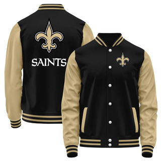 Men's New Orleans Saints Full-Snap Jacket - Black/Brown