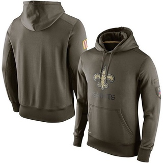 Men's New Orleans Saints Salute to Service KO Performance Hoodie - Olive