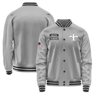Men's New Orleans Saints Salute to Service Performance Jacket - Gray
