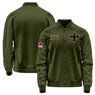 Men's New Orleans Saints Salute to Service Sideline Performance Jacket - Olive