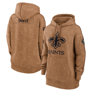 Women's New Orleans Saints 2023 Salute to Service Pullover Hoodie - Brown